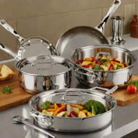 All-Clad Stainless Steel 8-Piece Cookware Set
