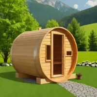 Almost Heaven Watoga 2-4 Person Barrel Sauna