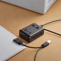 AmazonBasics 3-Port Surge Protector with USB Port