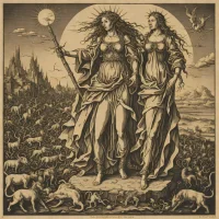 Albrecht Dürer - The Apocalyptic Woman, from The Apocalypse