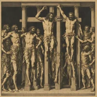 Albrecht Dürer - The Flagellation, from The Large Passion