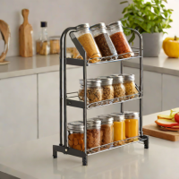 AmazonBasics 4-Tier Metal Spice Rack