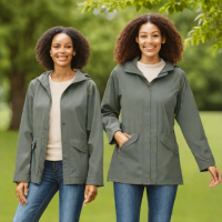 Amazon Essentials Water Repellent Hooded Rain Jacket