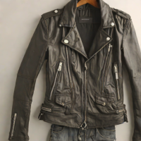 AllSaints Leather Biker Jacket