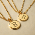 Anthropologie Initial Pendant Necklace
