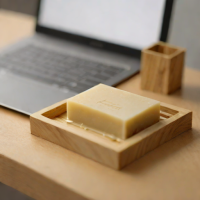 Bamboo Soap Dish with Drainage