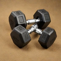 Body-Solid Rubber Hex Dumbbells