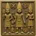 Benin Plaque: Oba with Attendants