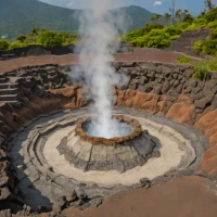 Batur fumaroles