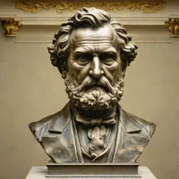 Bust of Verdi by Vincenzo Gemito