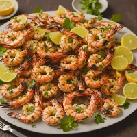 BBQ Grilled Prawns