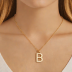 BaubleBar Initial Pendant Necklace