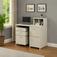Bush Furniture Cabot L Shaped File Cabinet