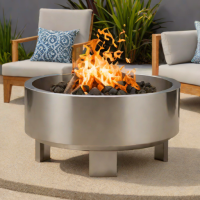 Bali Outdoors Stainless Steel Fire Pit