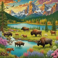 Buffalo Games 1500 Piece 'National Park' Puzzle