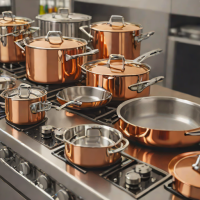 Copper Pots and Pans (Unlined)