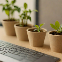 Cardboard Seed Starter Pots