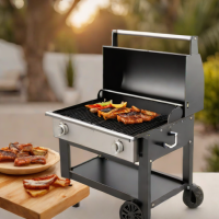 Charcoal Grill with Wood Chip System