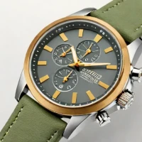 Citizen Eco-Drive Chronograph Field Watch (Tropical Strap)