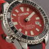 Citizen Eco-Drive Promaster Diver (Red Dial)