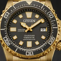 Citizen Eco-Drive Promaster Diver (Black & Gold)