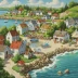 Cobble Hill 500 Piece Puzzle - Coastal Village