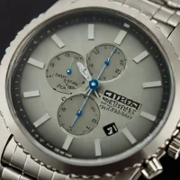Citizen Eco-Drive Chronograph Field (Silver Dial, Stainless Steel Bracelet)