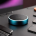 Caseology Echo Dot 5th Gen Skin - Galactic Black