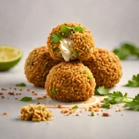 Crispy Baked Falafel with Tahini Sauce
