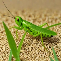 Chinese Rice Grasshopper (Oxya chinensis)