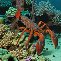 Crosnier's reef lobster (Enoplometopus crosnieri)