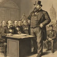 Can the Law Reach Him? – Thomas Nast (1872)