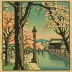 Cherry Blossoms at Hirano Shrine (Shiro Kasamatsu, 1935)