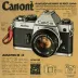Canon AE-1 Instructions Manual