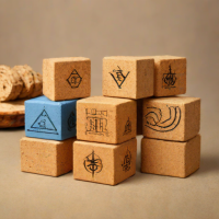 Cork Yoga Blocks - 6 Pack