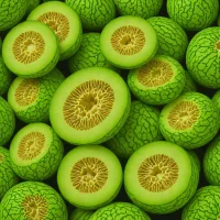 Cantaloup Brodé Vert