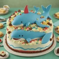 Carvel Fudgie the Whale Ice Cream Cake
