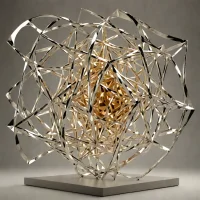Construction in Space with Crystalline Centre
