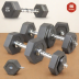 CAP Barbell Olympic Rubber Hex Dumbbell Set