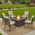 Christopher Knight Home Brompton 4-Piece Fire Pit Chat Set