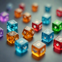 D20 Max Dice Set (Acrylic)