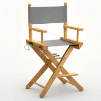Director's Chair with Storage Pouch and Headrest