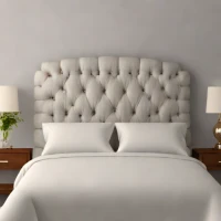 DIY Tufted Upholstered Headboard
