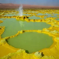 Dallol Hot Spring Geysers