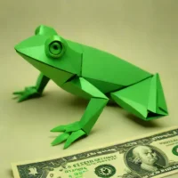 Dollar Bill Frog