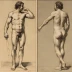 Diptych: Study of the Human Body from a Drawing by Ingres