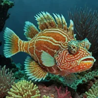 Deepsea Scorpionfish (Pontinus kuhlii)