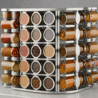 Decadence Hardware 48 Jar Revolving Spice Rack
