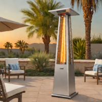Desert Heater® Stainless Steel Pyramid Infrared Patio Heater