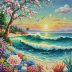 Diamond Painting Kit - Ocean Scene